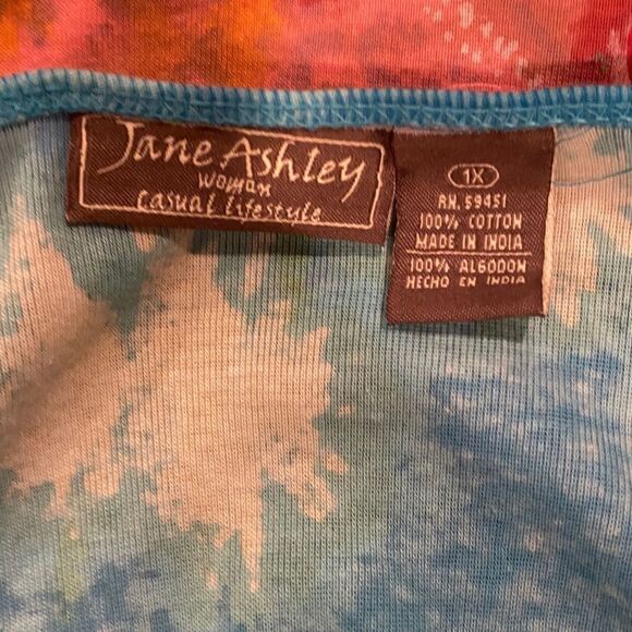 Jane Ashley 3/4 Length Sleeves Rhinestones Plus Size 1X - Picture 8 of 11